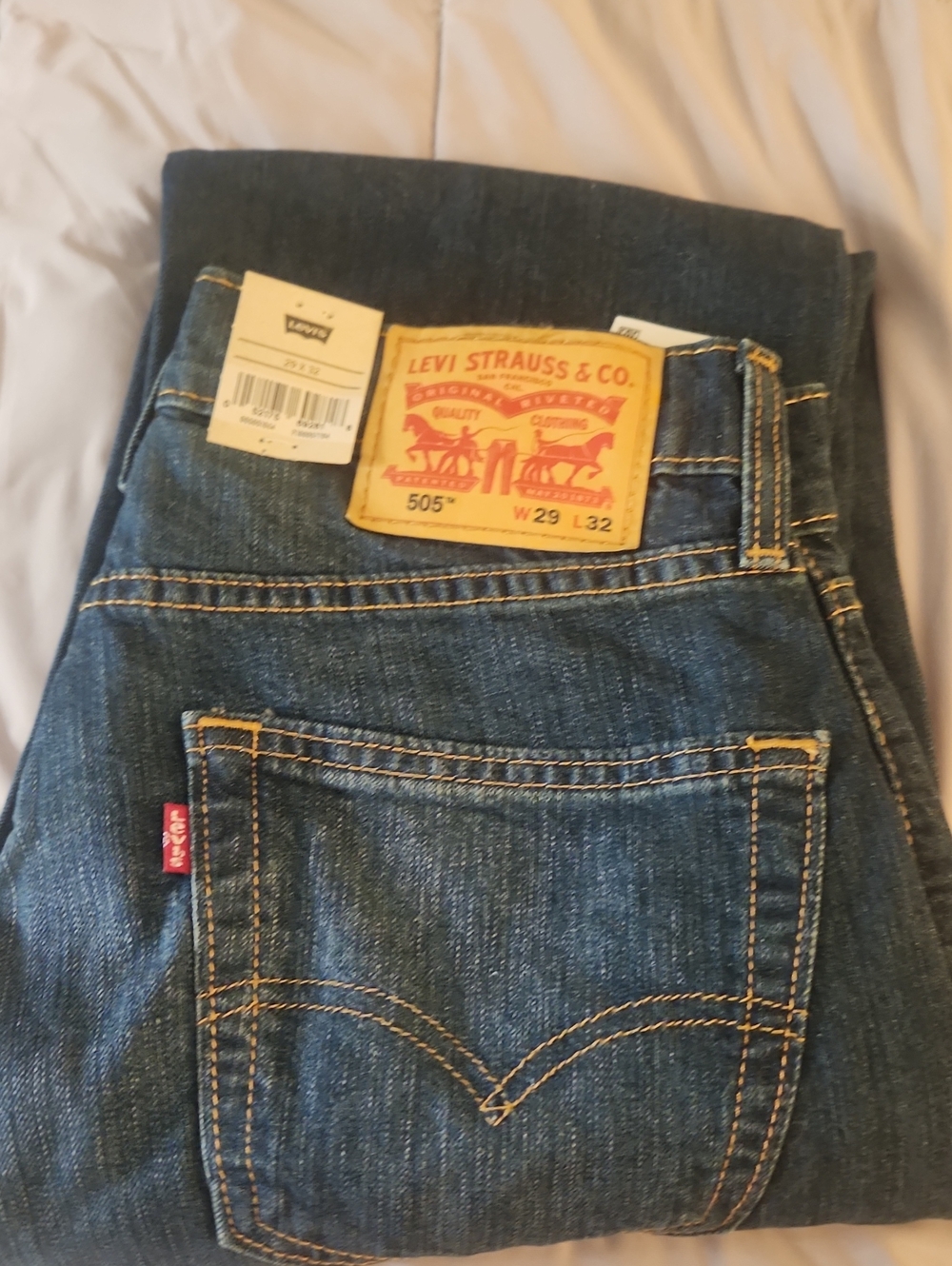 Levi's Blue men's Straight-Leg 505 Jeans